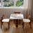 33.5"X 33.5" Square Pedestal Dining Table-622222388