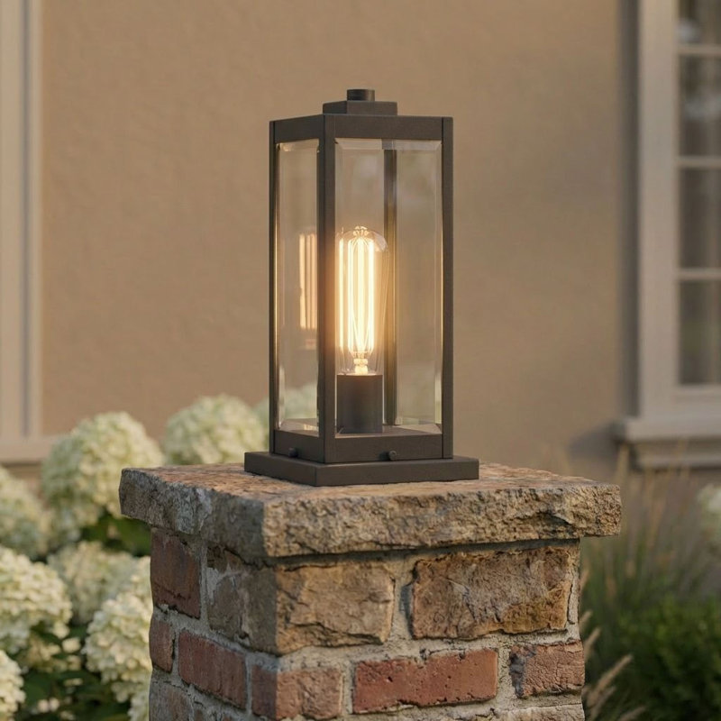Luminaire à fixation sur mât câblé à 1 lumière de 16 po Westover, Bronze occidental