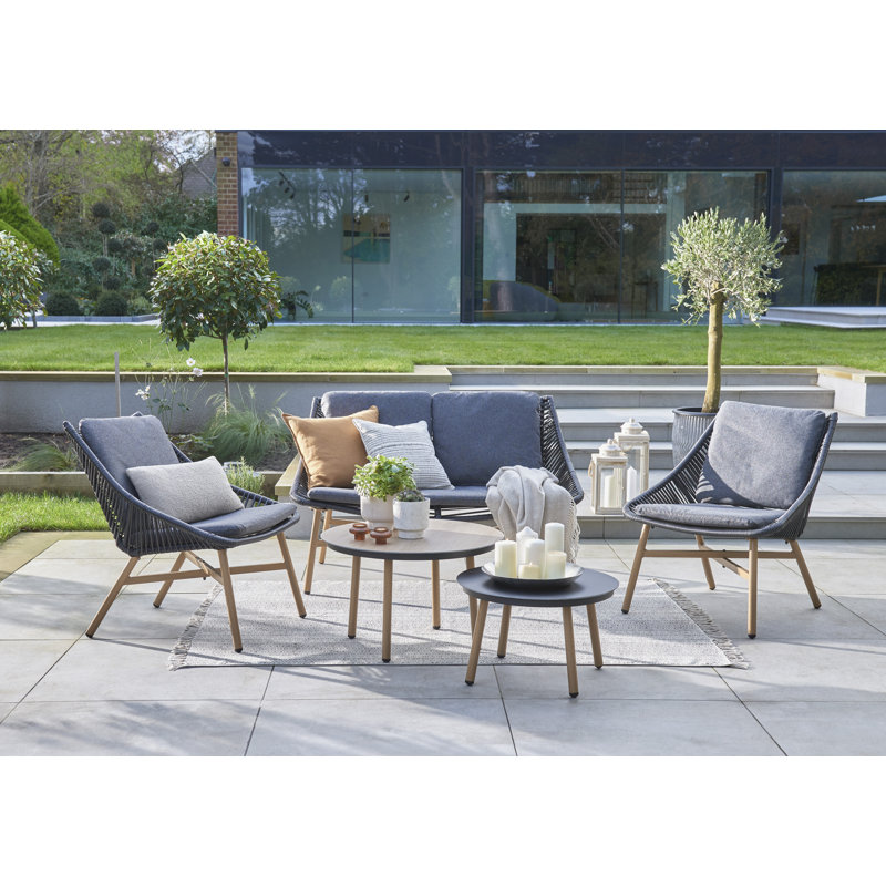 Orbisonia 4 - Person Garden Lounge Set with Cushions
