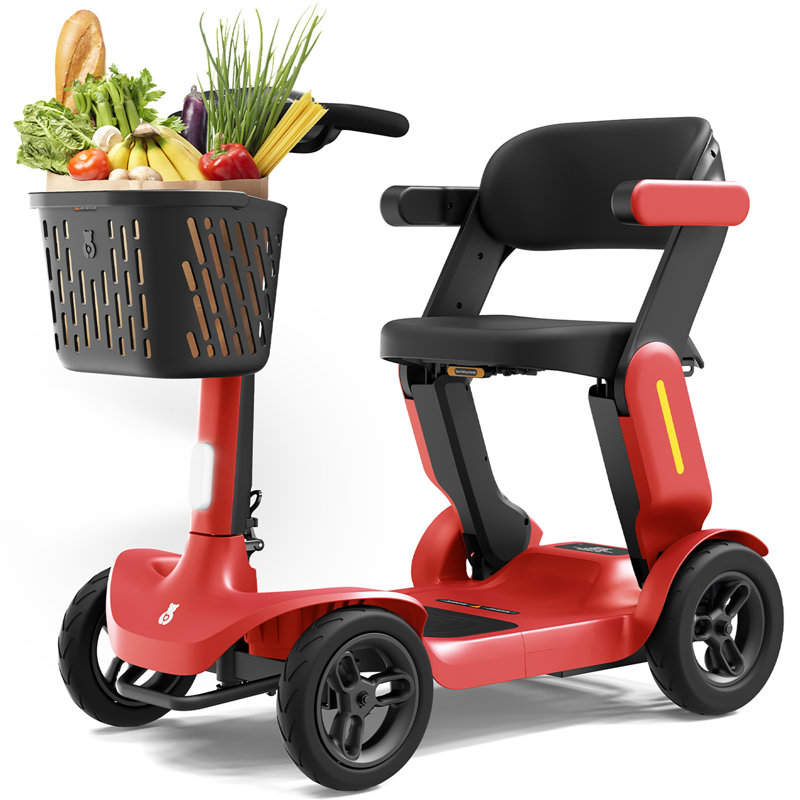 Scooter électrique pliable: S3 - Rouge, Rouge / Noir