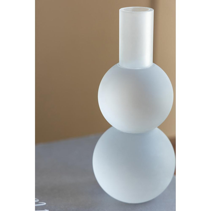 Chandelle de table en verre 7,1 po