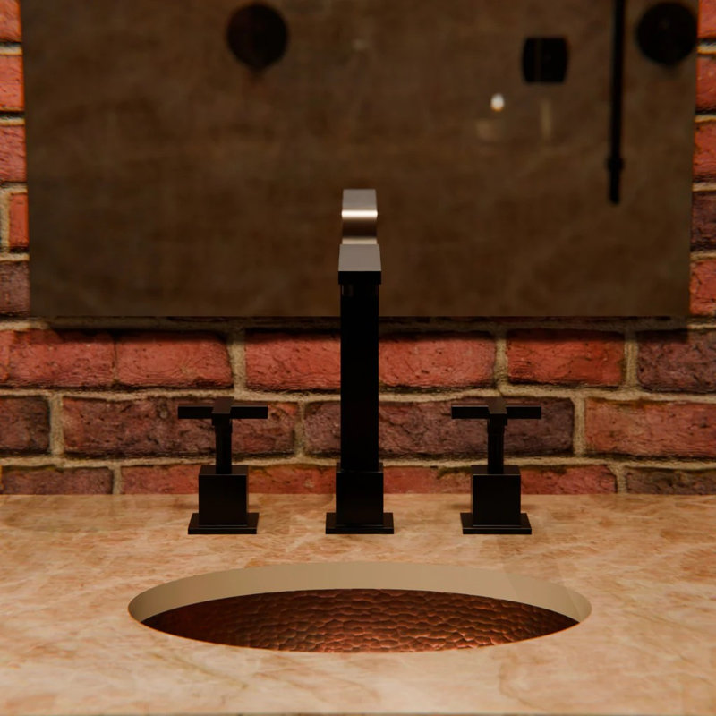 Muld Widespread 2-handle Bathroom Faucet, Matte Black