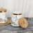 Set Of 3 Canisters Set For Sugar Coffee Tea With Airtight Lid, Ceramic Storage Containers Sets White Storage Pots With Tray Storage Jar Decorative Canisters Sets For For Kitchen Counter