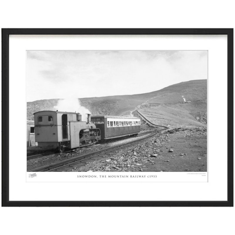 Snowdon, The Mountain Railway C1955 by Francis Frith - Single Picture Frame Print, 28cm H x 36cm W x 2.3cm D