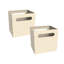 Mini Offset 4-Cube Desktop or Wall Mount Organizer with 2 Collapsible Bins-88280412