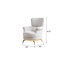 Meuble de salon moderne 3 pièces en crème, chenille douce, détails dorés et soutien lombaire gris, 2 options, structure en bois, accoudoirs roulés, conçu pour une assise confortable