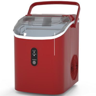 Portable Pellet Ice Maker - 34Lbs/24H Countertop Machine With Soft Nugget Ice, Self-Cleaning & One-Touch Operation For Home, Office, Bar (Includes Ice Scoop)