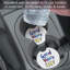 Sous-verre rond pour voiture Good Vibes Only