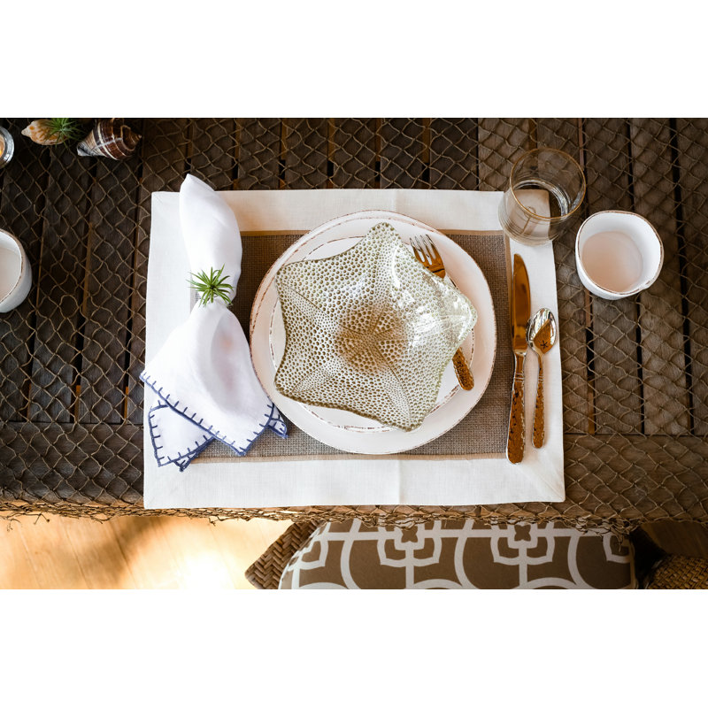 Lastra Handmade Stoneware Appetizer Plate, White