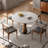 Retro simple sintered stone dinning table