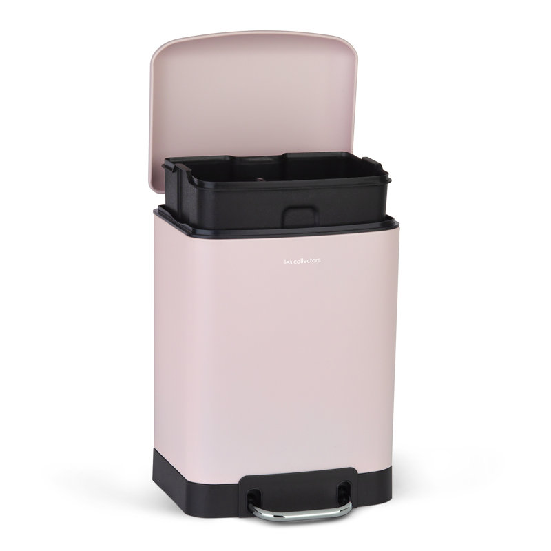 Abfalleimer mit Fußpedal, 6 L, Pink