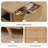 57" W Modern 9 Drawer Dresser with Fluted Fabric Drawers, Wood Top and Anti-Tipping Device-128980959