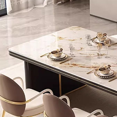 Light luxury high-end dining table and chair