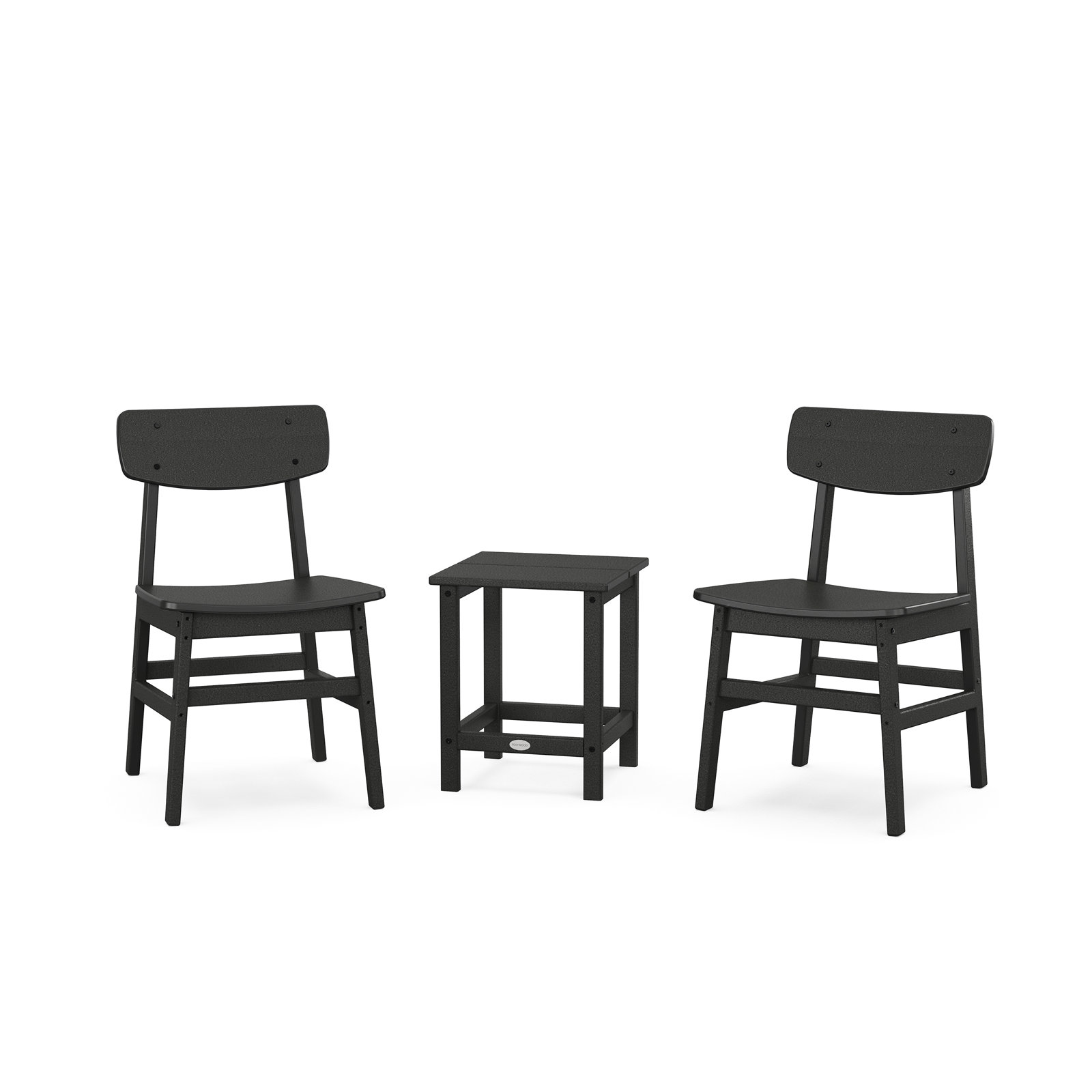 POLYWOOD® Modern Studio 2-Person Patio Seating Group, Black