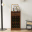 Armoire à vin de couleur brun noyer 28 - Buffet pour la décoration modulaire à usage domestique-894743701
