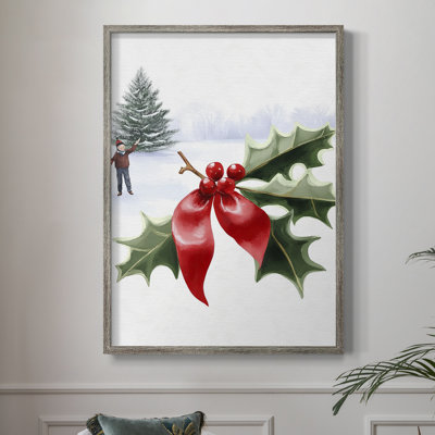 «Christmas Holiday Art» DCCL XXXIV, reproduction d'art encadrée - bois massif XMA171327