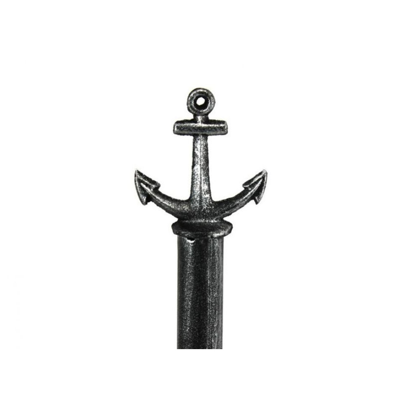 Porte-papier hygiénique sur pied anchor, Argent antique