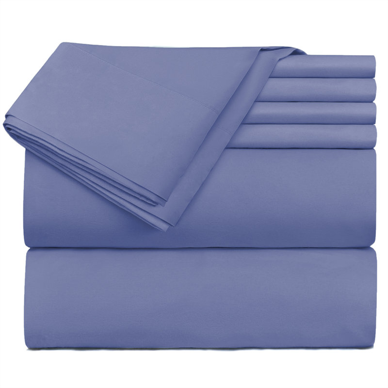 Ensemble de draps en microfibre Hotel Luxury, Bleu acier, Grand