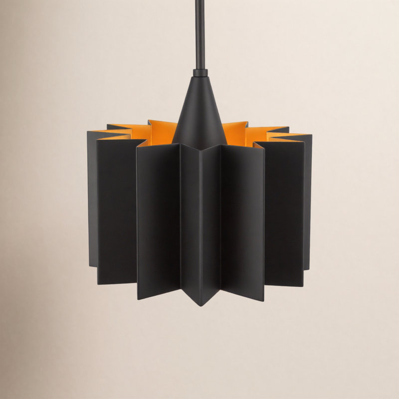 Tindra 1 - Light Unique/Statement Pendant, Matte Black, Matte Black