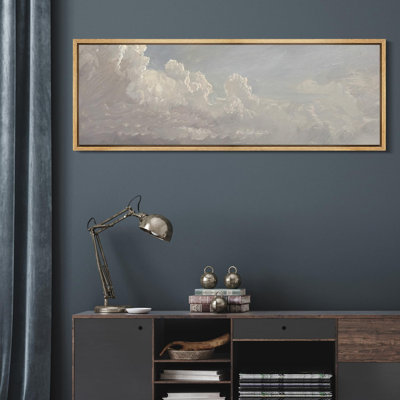 «Billowing Clouds Classic Sky Nature Landscape», reproduction d'art sur toile