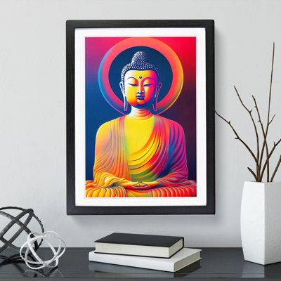Colourful Buddha No.1 - Wall Art