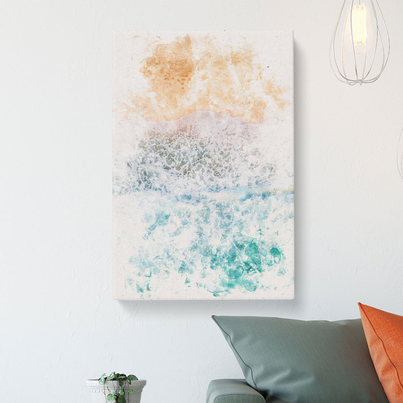Beach in Hawaii Abstract - Wrapped Canvas, 50cm H x 35cm W x 3cm D
