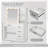 Makeup Vanity Desk With Mirror And Lights Charging Station 3-color Led Lights-1296455041