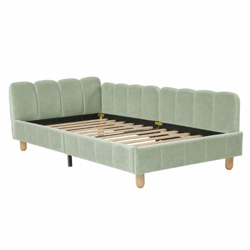 Metal Bed, Single, Green