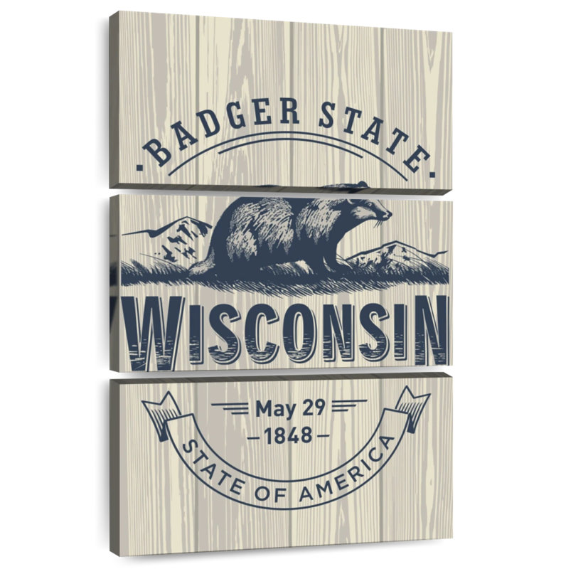 Badgers de Nicci Wisconsin, H 32 po x l 20 po