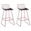 Caillier Upholstered Counter Stool with Metal Frame-2087429058