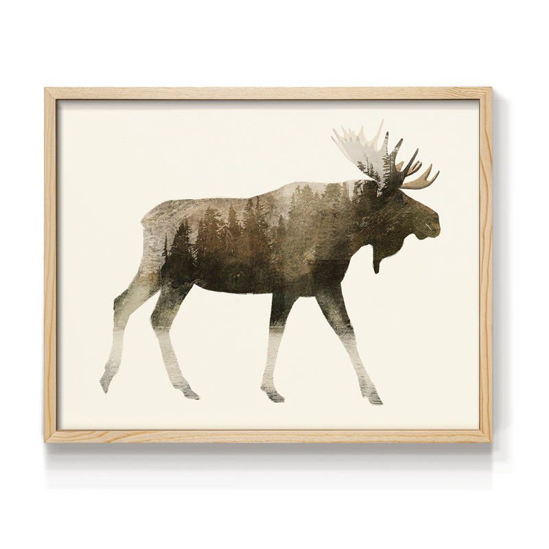 The Wilderness III -Framed Print - Restickable, H 8 po x l 10 po, Naturel