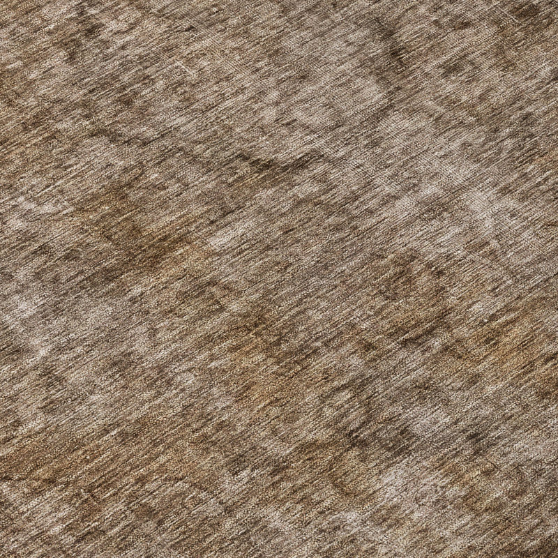 Emberith Brown Washable Indoor-Outdoor Rug - , 8' x 8'