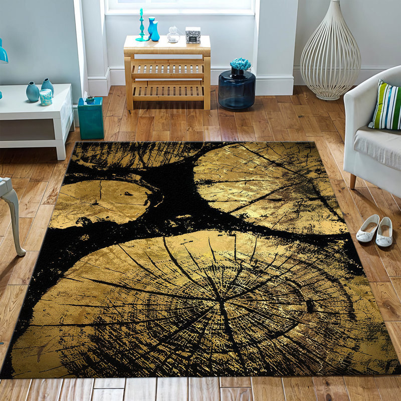 Tapis non tissé à motif floral Floral Fantasy