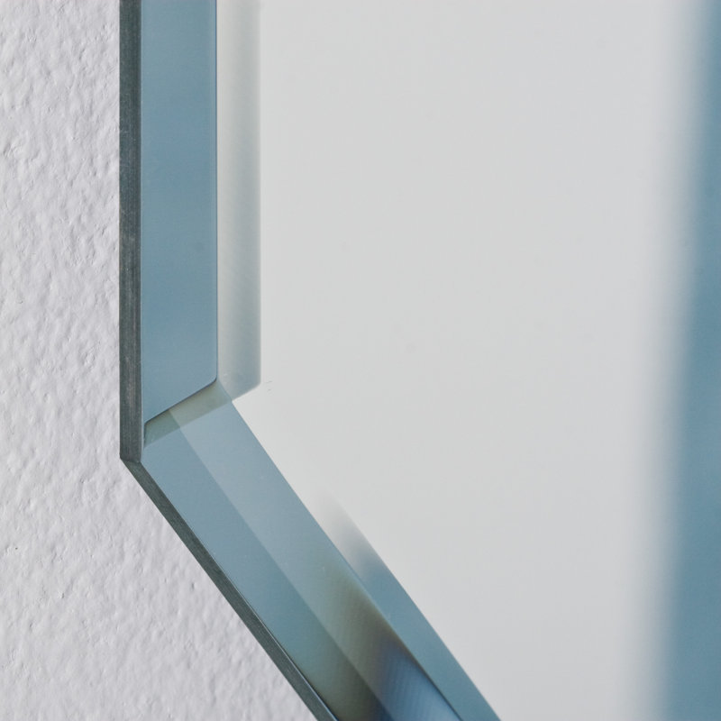 Miroir de salle de bain biseauté sans cadre Caisley