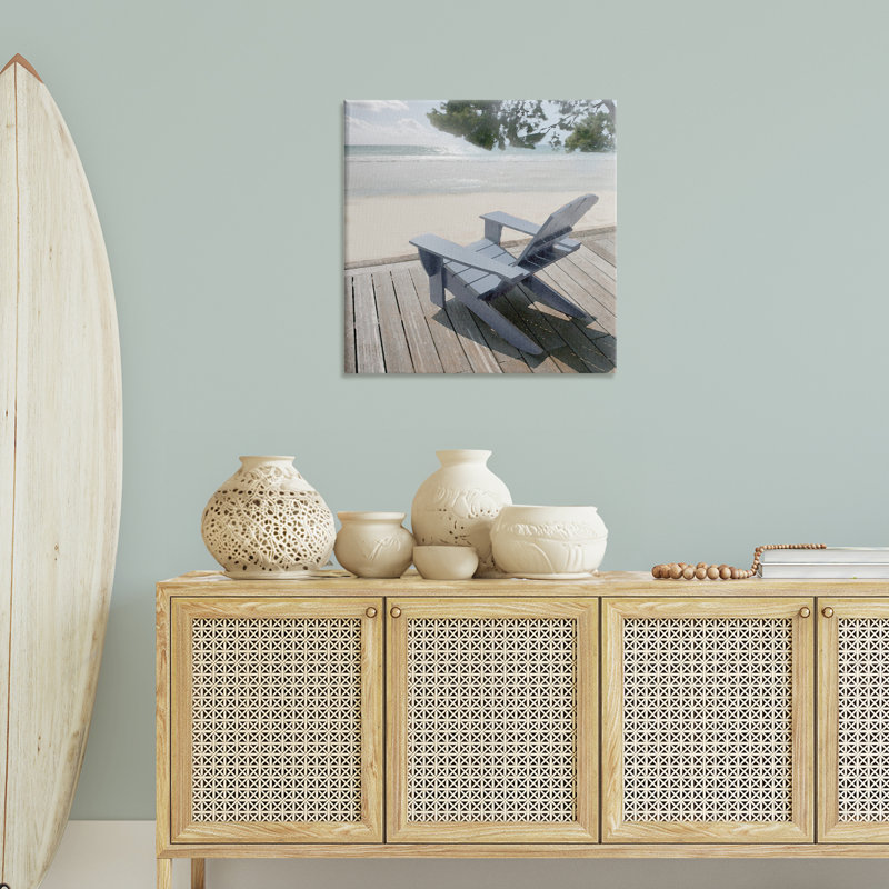 «Greek Chair Beach Landscape» par Noah Bay, H 30 po x l 30 po