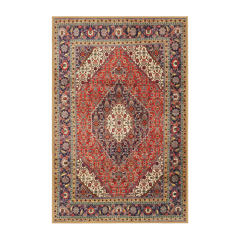 Tapis rouge à motif sud-ouest, Rectangle 5 pi x 7 pi