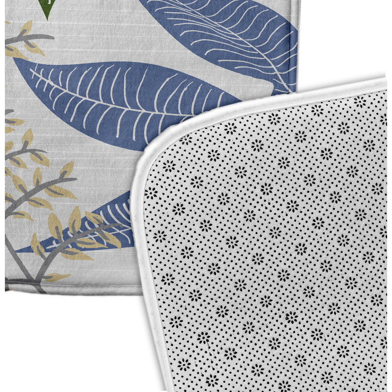 Tapis de bain Losoya, l 34 po x L 21 po, Gris