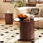 Wooden  Nesting Of Coffee Table With Metal Frame, Set Of 2 Spacious Top Coffee Table Sets With Hidden Storage Space-114138940