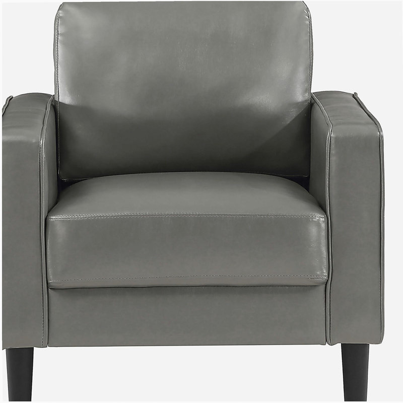 Fauteuil d'appoint rembourré Farallone, Gris