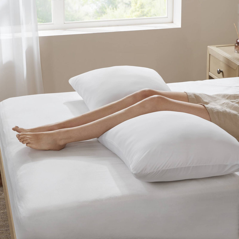 1- Piece 11.8" Dia. X 17.25" H Cooling Body Pillow，Full Body Support (20"X54")，For Pressure Relief, White