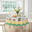 French Garden Fleurence Round Stain and Water Resistant Tablecloth