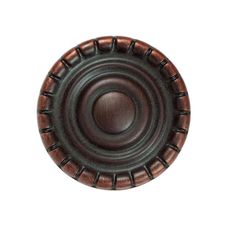 Laurel 1-1/4" Diameter Satin Copper Round Cabinet Knob Multipack