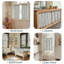 Rideaux en lin à motif floral avec passe-tringle-1611091133-1611091132