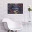 Art mural en métal luxueux «Butterfly Garden 5 Dark» par Wild Apple, 24 po x 16 po
