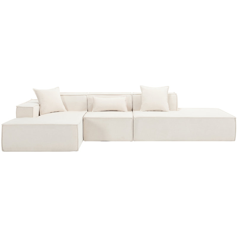 Canapé modulaire beige avec installation, Design For Living