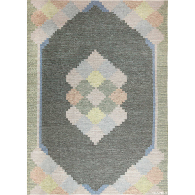 One-of-a-Kind 10'2" X 14' Flatweave Area Rug