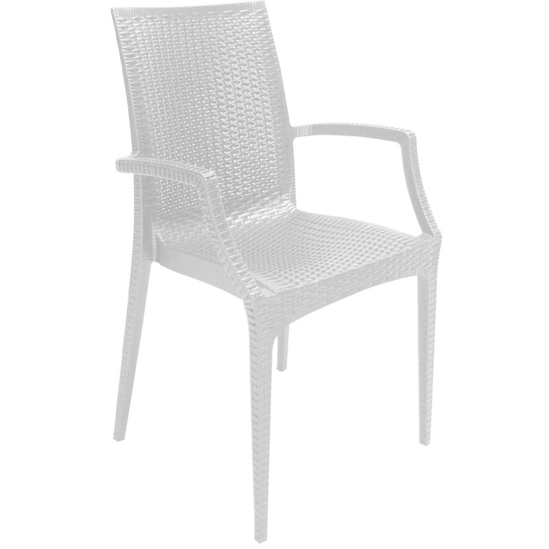 Fauteuil de salle à manger Agazio, Blanc