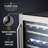 Ivation Dual Zone 23.43'' Built-In 46 Bottle Wine Refrigerator with Reversible Door