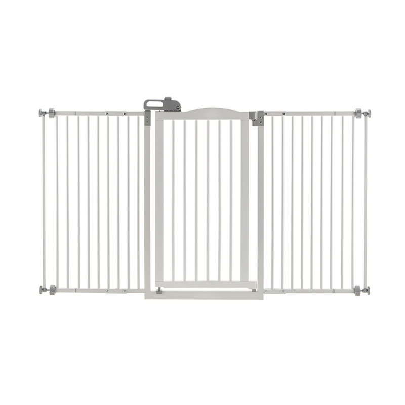 Wood Pressure Mounted Pet Gate, Light Wood, 38" H x 36" W