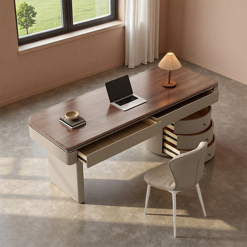 Bureau rétro et élégant avec un élément de design